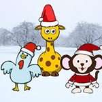 Animals Attend Christmas Celebration