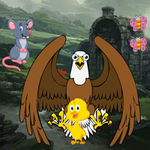 Chick Escaped Dangerous Eagle