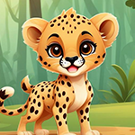 Cute Baby Cheetah Escape