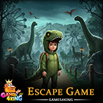 Dino Costume Boy Escape