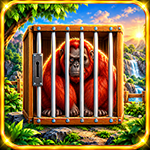 Escape Of The Caged Red Orangutan