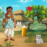 Farmer Searching For The Cow