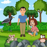 Father Aid The Wounded Girl