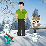 Find Puppy From Winter Land