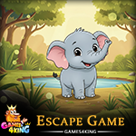 Gentle Elephant Cub Escape