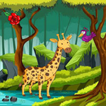 Giraffe Attends Birthday Party
