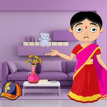 Girl Looking For Jewellery Box