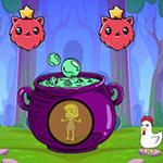 Girl Trapped Witch Mystical Pot