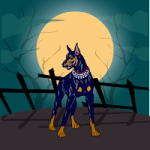 Halloween Doberman Escape