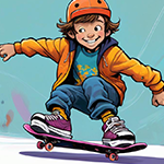 Happy Skater Kid Rescue