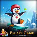 Happy Skater Penguin Escape