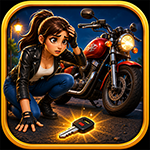 Help The Biker Girl Find The Bike Key
