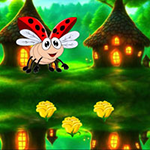 Ladybug Reach Flower Garden