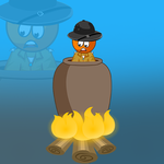 Orange Color Forest Officer Rescue