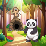 Panda Forgot Bamboo Forest Way