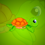 Sea Green Turtle Escape