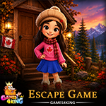 Smiling Canadian Girl Escape