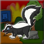 Striped Skunk Escape