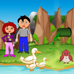 Stuck Pair Escaped In Forest