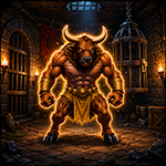 The Ancient Minotaur Escape From Cage