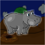 The Hippopotamus Escapes From The Cave