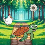 Tortoise Finally Got To The Pond