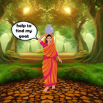 Village Girl Find Her Goat