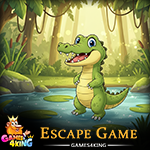 Young Crocodile Escape